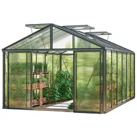 Gfp Profi 311 x 460 cm Gewächshaus, Pulverbeschichtet Anthrazit,