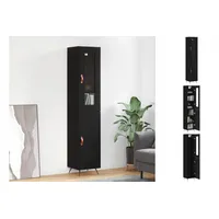 VidaXL Highboard Schwarz 34,5x34x180 cm Holzwerkstoff