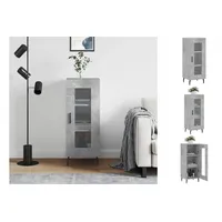 VidaXL Sideboard Betongrau 34,5x34x90 cm Holzwerkstoff