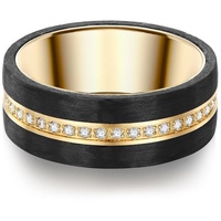 Trilani Ring Edelstahl Zirkonia in Gelbgold 52 Damen