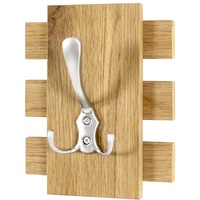Haku-Möbel HAKU Möbel Wandgarderobe 15615 braun Holz 1 Haken