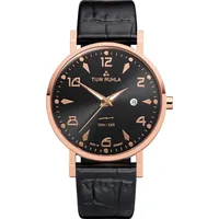 TUW Ruhla Thuringia Vintage Quartz 61140-024502 Herrenarmbanduhr Klassisch schlicht