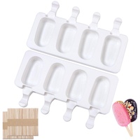 Sinnsally Eisformen Silikon Formen,Stieleisformen,BPA Frei Kuchen Eis am Stiel