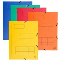 Exacompta 55360E Sammelmappe + Gummizug 3 Klappen Index Karton