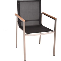 Garden Pleasure Stapelstuhl DENVER 2er-Set Anthrazit FSC®
