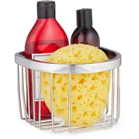 Relaxdays Duschablage, aus Edelstahl, Wandmontage, HBT: 11,5 x 16