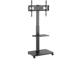 MonLines MBS011B TV Ständer auf Rollen mit Ablage bis