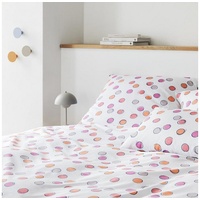 ELEGANTE Mako-Batist Bettwäsche Float beeren-rot 135x200+80x80 cm