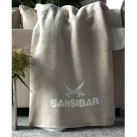 Sansibar Wohndecke DOUBLEFACE - braun - BT 150x200 cm