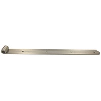 Sonneck Langbänder einseitig gerollt, ohne Kegel, 500 mm, Edelstahl-Effekt