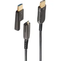 ShiverPeaks BASIC-S AOC-HDMI Verlegekabel-Set, 4K, 30 m HDMI A