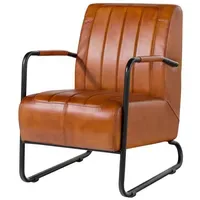 Massivmoebel24 Sessel Echtleder 59 x 85 x 84 cm