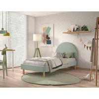 Vipack - Polsterbett 90x200 Lattenrost, Bezug trendiger Boucle Stoff