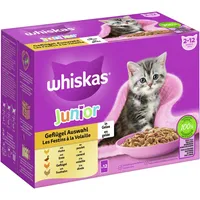 Whiskas Junior Geflügel Auswahl in Gelee 12 x 85