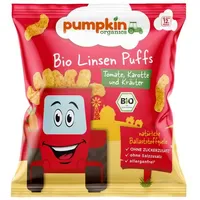 Pumpkin organics Linsen Puffs mit Tomate, Karotte & Kräutern