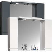 VCM Spiegelschrank Bad Spiegel Silora XL - Grau