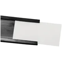 Magnetoplan Etikett 10 mm Schwarz/Transparent 10 Blatt