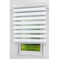 Lysel - Qualitätsdoppelrollo abdunkelnd weißgrau, (B x H) 40cm