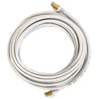 Vago-Tools CAT7 Patchkabel Netzwerkkabel weiß 1m rund