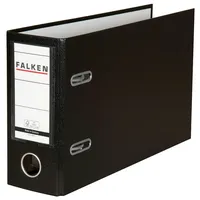 Falken 10x PP-Ordner A5 quer, Rücken 80mm - Schwarz