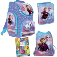 Goldkids Schulranzen Set Frozen Eiskönigin Ranzen Federmappe Turnbeutel Aufgabenheft