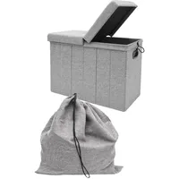 Dune Design DuneDesign Wäschekorb 85 Liter mit Deckel &