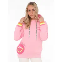 Zwilling Zwillingsherz Hoodie »Always Happy«, mit Smiley Aufdruck aus
