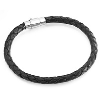 Rafaela Donata Ohrstecker Echtleder in Schwarz Armbänder & Armreife