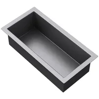 Doporro Wandnische Bad Silber 15cm x 30cm x 8,3