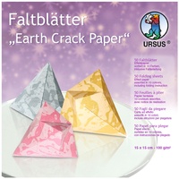 Ursus 3335599 - Faltblätter Earth Crack Paper, 100 g/qm,
