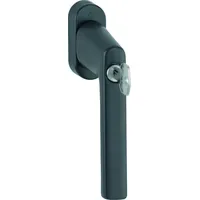 HOPPE Fenstergriff Hamburg 0700LS/U26 100NM Alu.F9714M schwarz ma 32-42mm