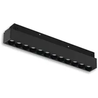 ISOLED Track48 Leuchte 32cm schwarz, 18W, 36°, 48V DC,