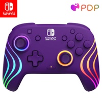 PDP Afterglow Wave Wireless Controller - Purple
