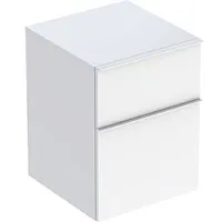 Geberit iCon Seitenschrank, 2 Schubladen, weiß/lackiert hochglänzend,