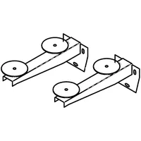 Geberit Set Montagewinkel, Länge 36cm 500250000