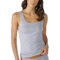 MEY Cotton Pure Tank Top Graumelliert Baumwolle 38