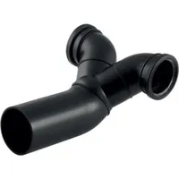 Geberit PE Doppelanschlussbogen 90Gr gekröpft