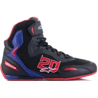 Alpinestars FQ20 Faster 3 Rideknit Motorradschuhe, schwarz-rot-blau, Größe 50