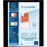 Exacompta Ringbuch »Kreacover« 25 mm-Ring-ø Schwarz