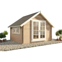 Alpholz Gartenhaus Ronja-28 Satteldach Unbehandelt 390 cm x 320