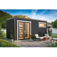 Lasita Maja Weka Gartenhaus S 445 Gr. 3 graphitgrau