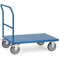 FETRA Schiebebügelwagen 2503B mit Blechplattform - Tragkraft 600kg TPE-Reifen