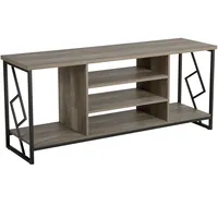 Beliani Tv-Möbel, Dunkelbraun, 140x60x40 cm, Wohnzimmer, Wohnwände, Lowboards, Lowboards
