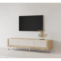 Home Affaire Kasai Lowboard 199 cm Beige Metall/MDF/Melamin
