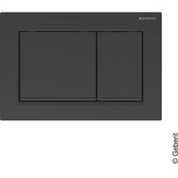 Geberit Omega30 Betätigungsplatte schwarz matt lackiert/schwarz 115.080.16.1