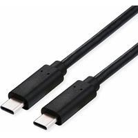 Value USB4 Gen3x2 Kabel, C–C, ST/ST, 40Gbit/s, 100W, schwarz,