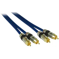 Kindermann - Audiokabel - RCA x 2 männlich zu