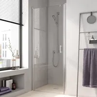 Kermi Liga Pendeltür für Seitenwand LI1WL080201AK 80x200cm, silber mattglanz,