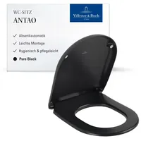 Villeroy & Boch Antao WC-Sitz Pure Black