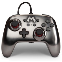 PowerA Nintendo Switch Controller silber ergonomisch Gaming Controller, Schwarz